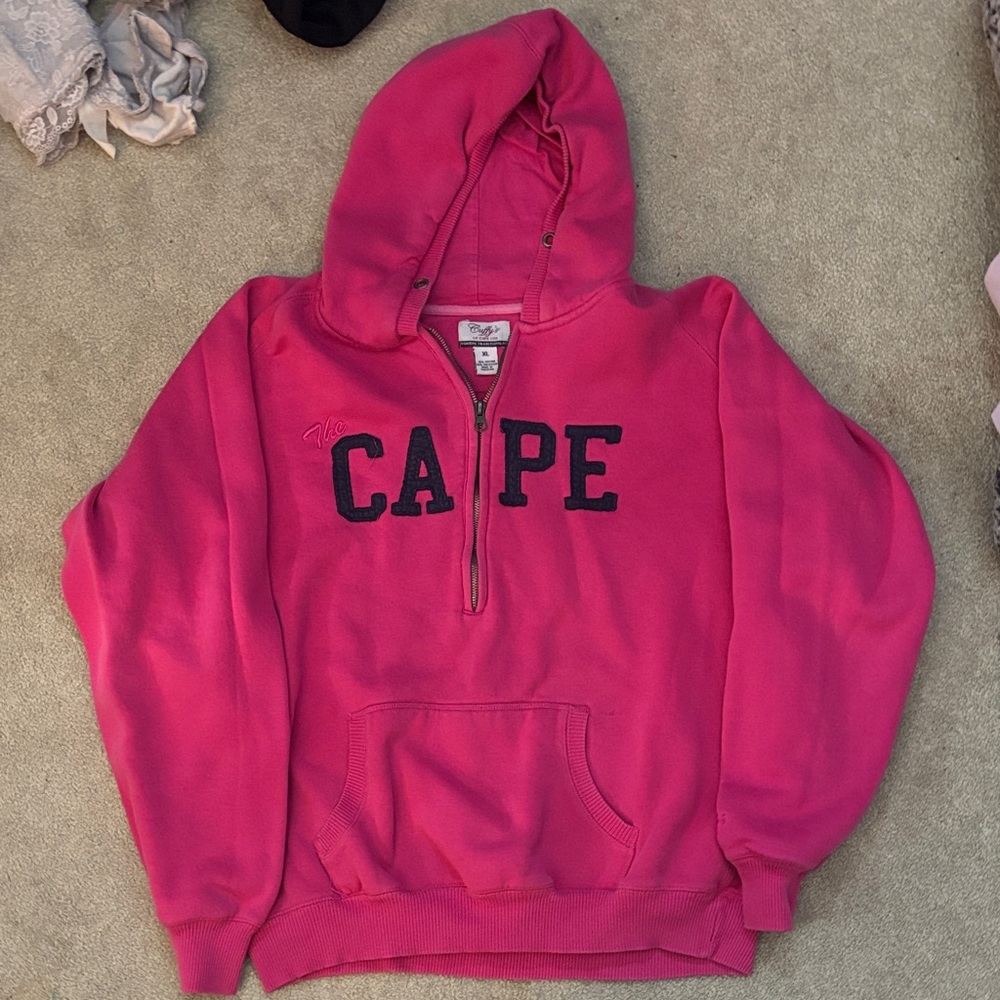 Pink Hoodie with Cape Logo